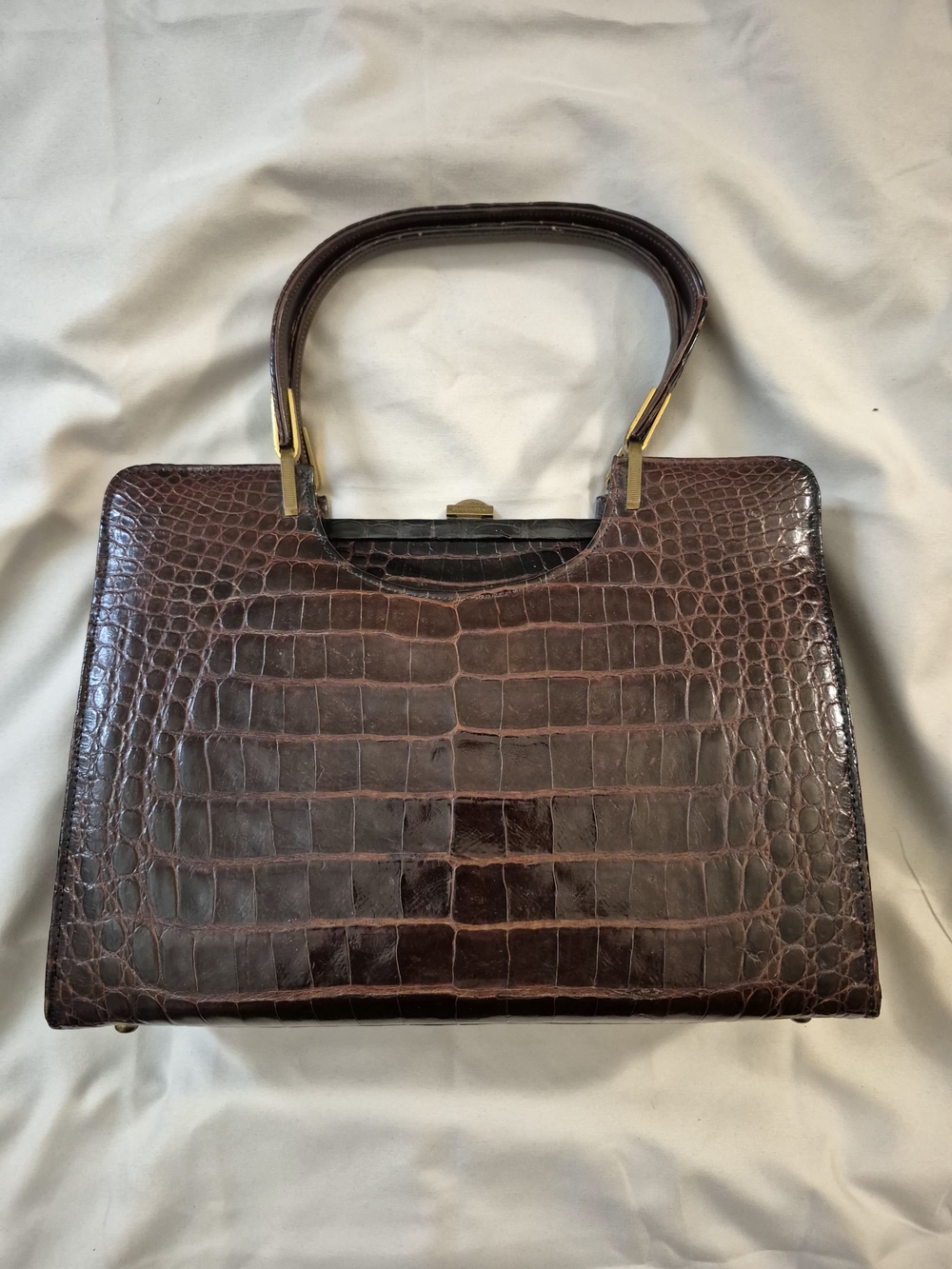Manon Baptiste Vintage Alligator Sholdet Handbag